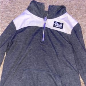 crew neck pink hoodie